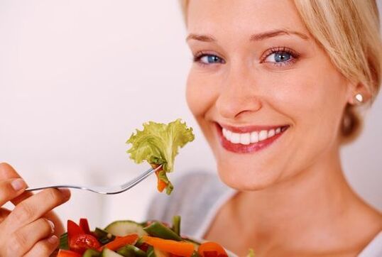 vegetable salad to remove parasites from the body